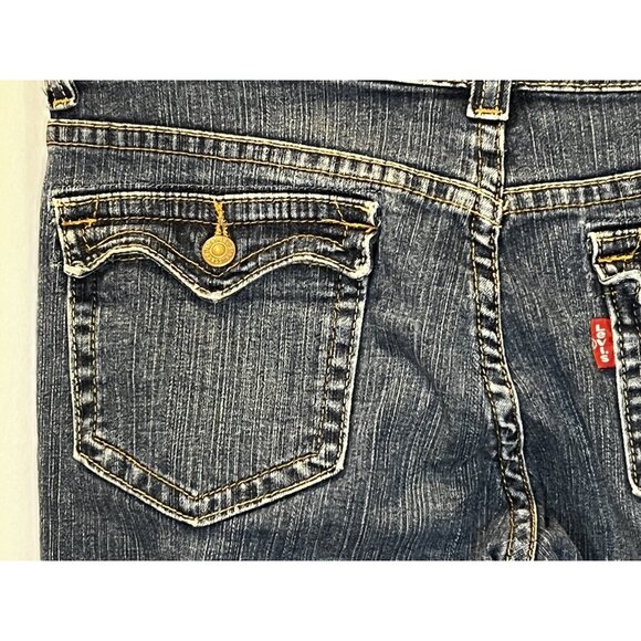 Levis 315 Womens Jeans Size 14 34x29 Button Flap Pockets Boot Cut Red Label - Picture 9 of 13